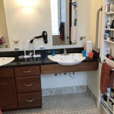accessible sink in accessible bathroom